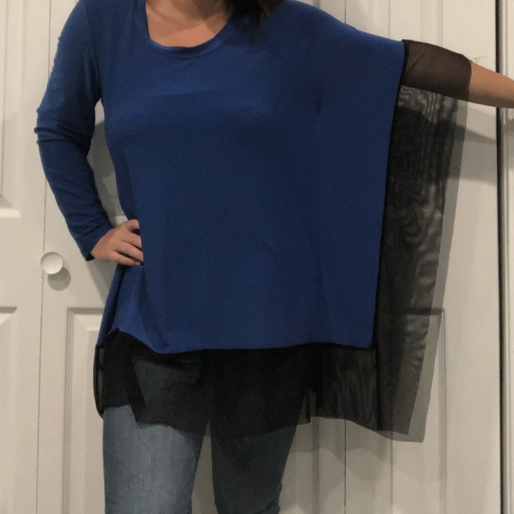 Michael Tyler Royal Blue Blouse